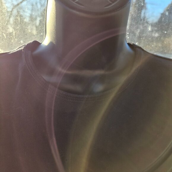 Lands End Direct Merchants Womens T-Shirt Size M 10-12 Black - Picture 2 of 8